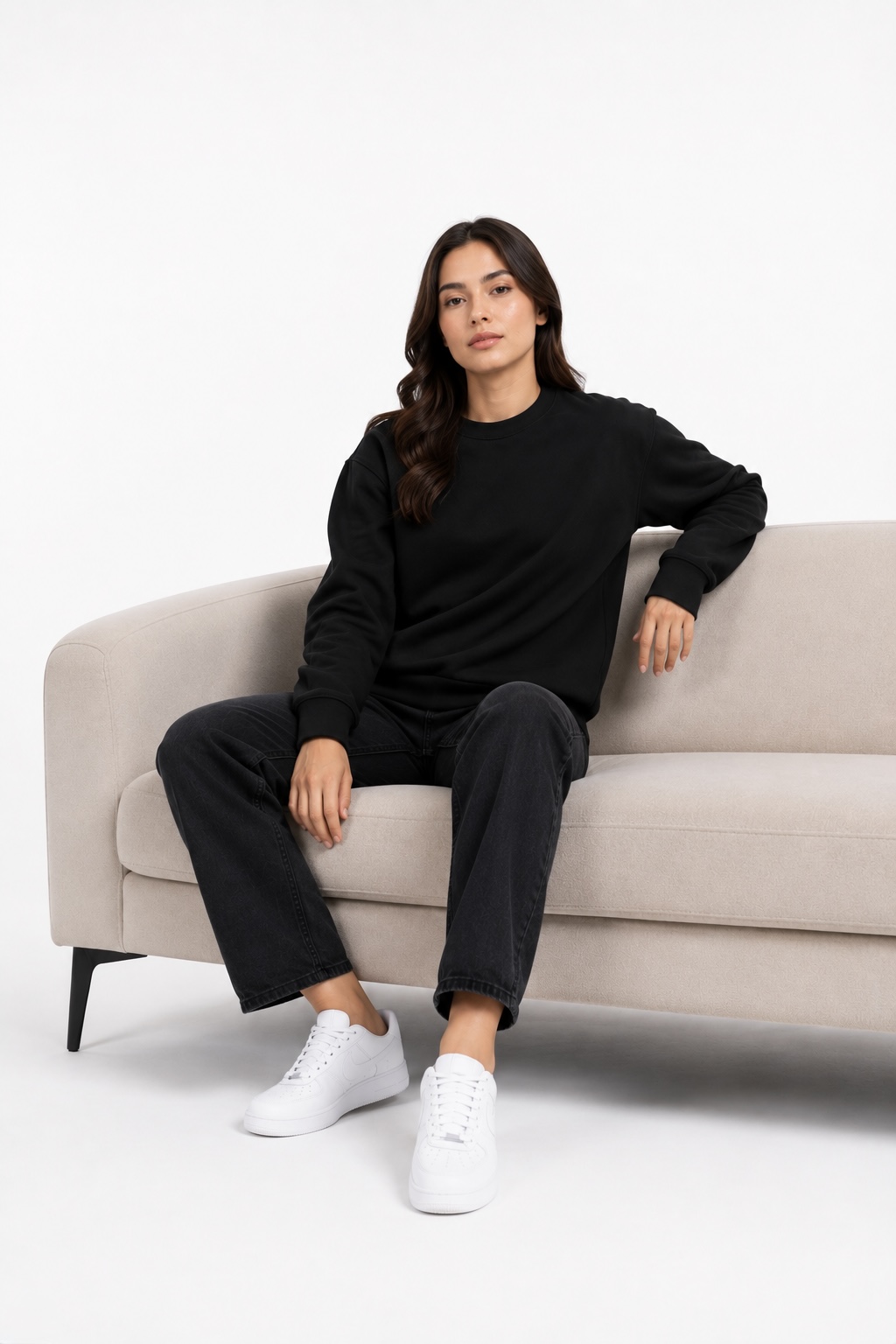Premium Black Men’s Sweatshirt