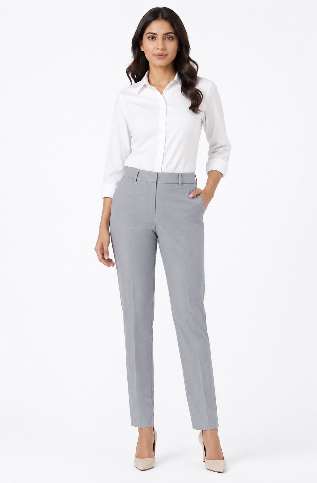 Women’s Grey Formal Trousers