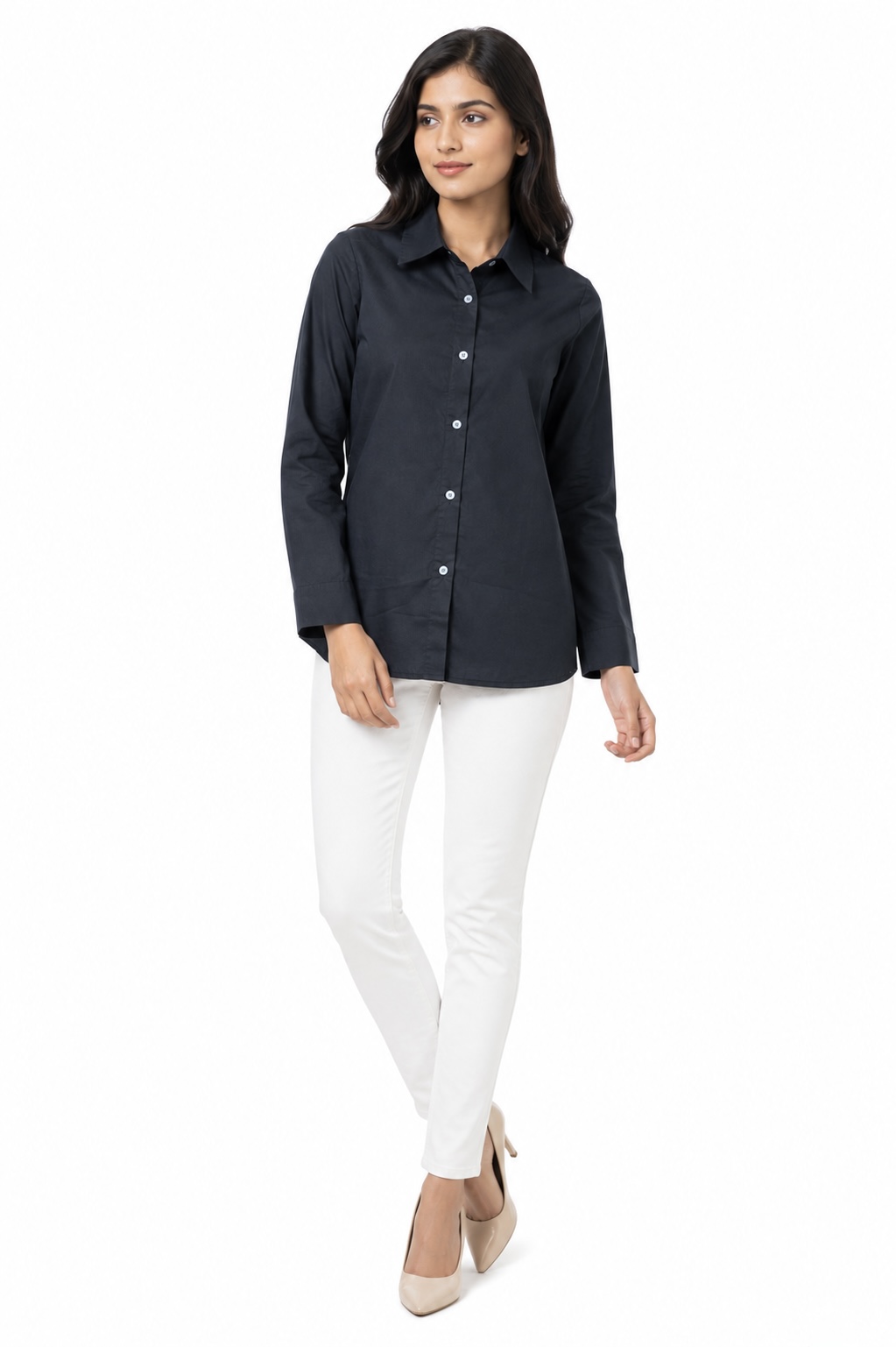  Navy Blue Formal Shirt 