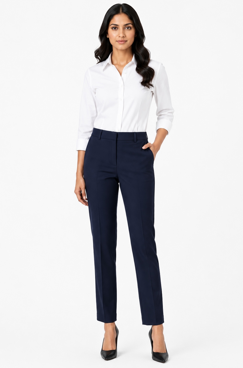 Women’s Navy Blue Formal Trousers