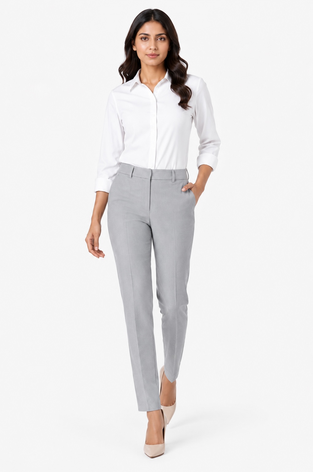 Women’s Grey Formal Trousers