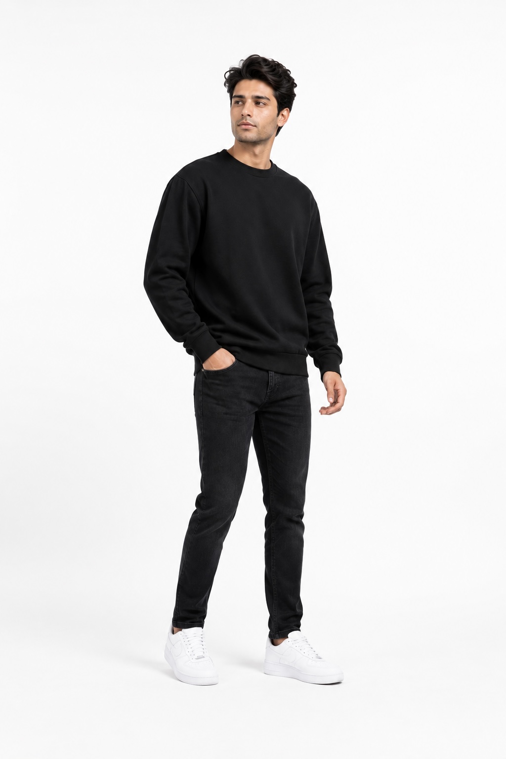 Premium Black Men’s Sweatshirt