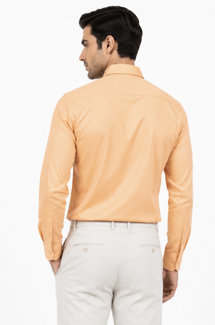 MENS PEACH ORANGE SHIRT