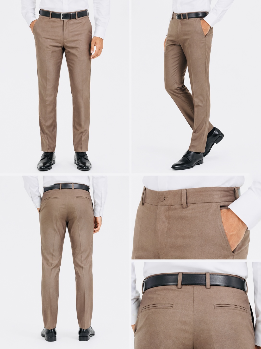 Men’s Premium Formal Trouser – Taupe Brown