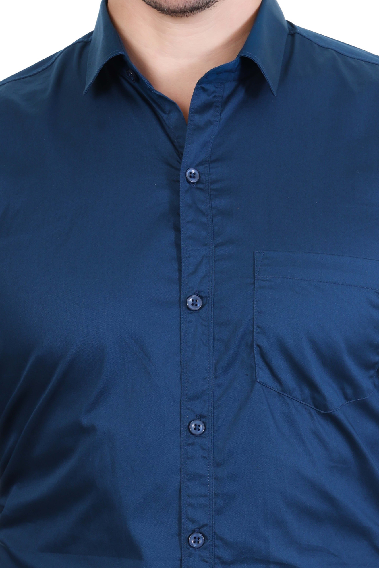 MENS PEACOCK BLUE FORMAL SHIRT