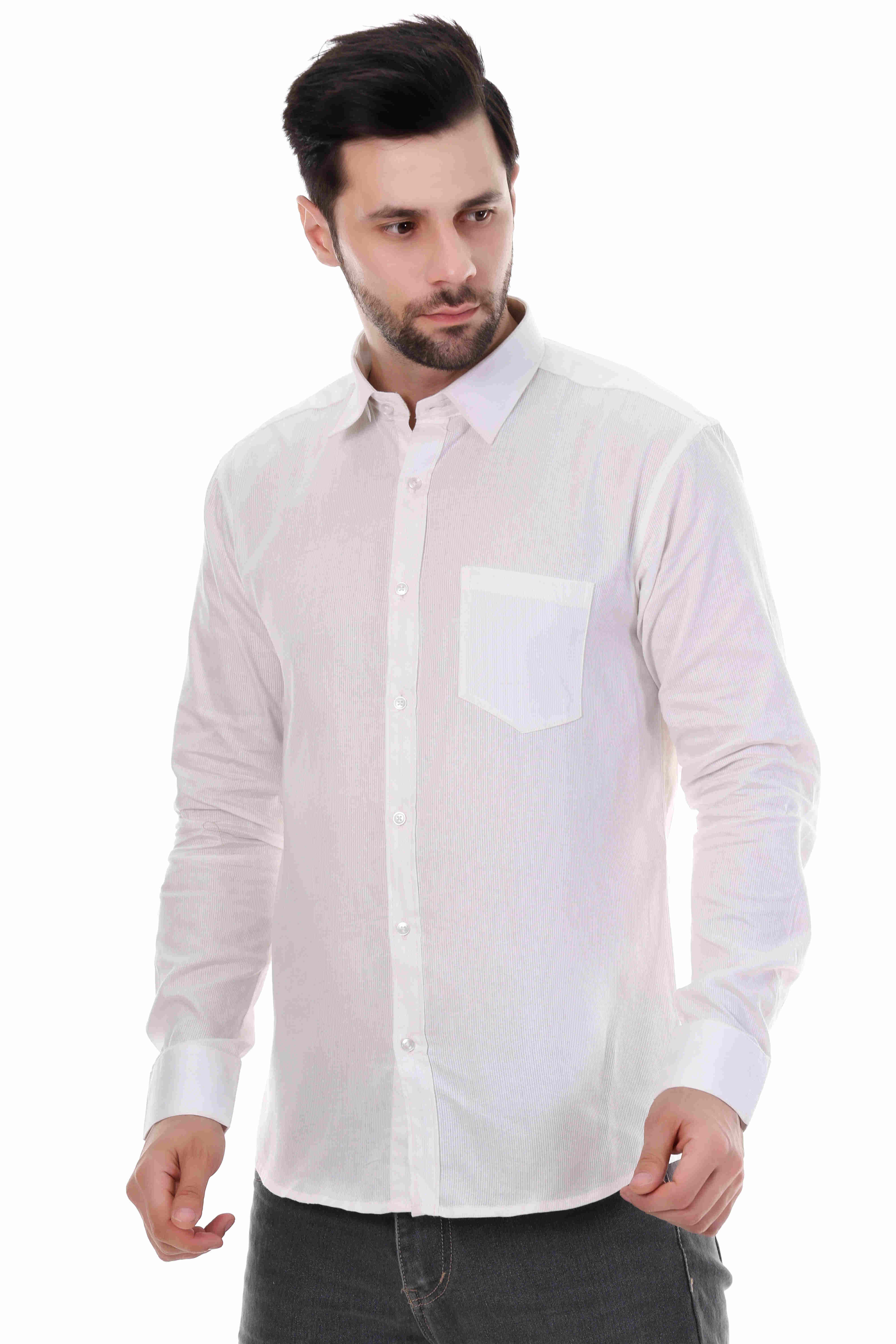 MENS PLAIN WHITE SHIRT