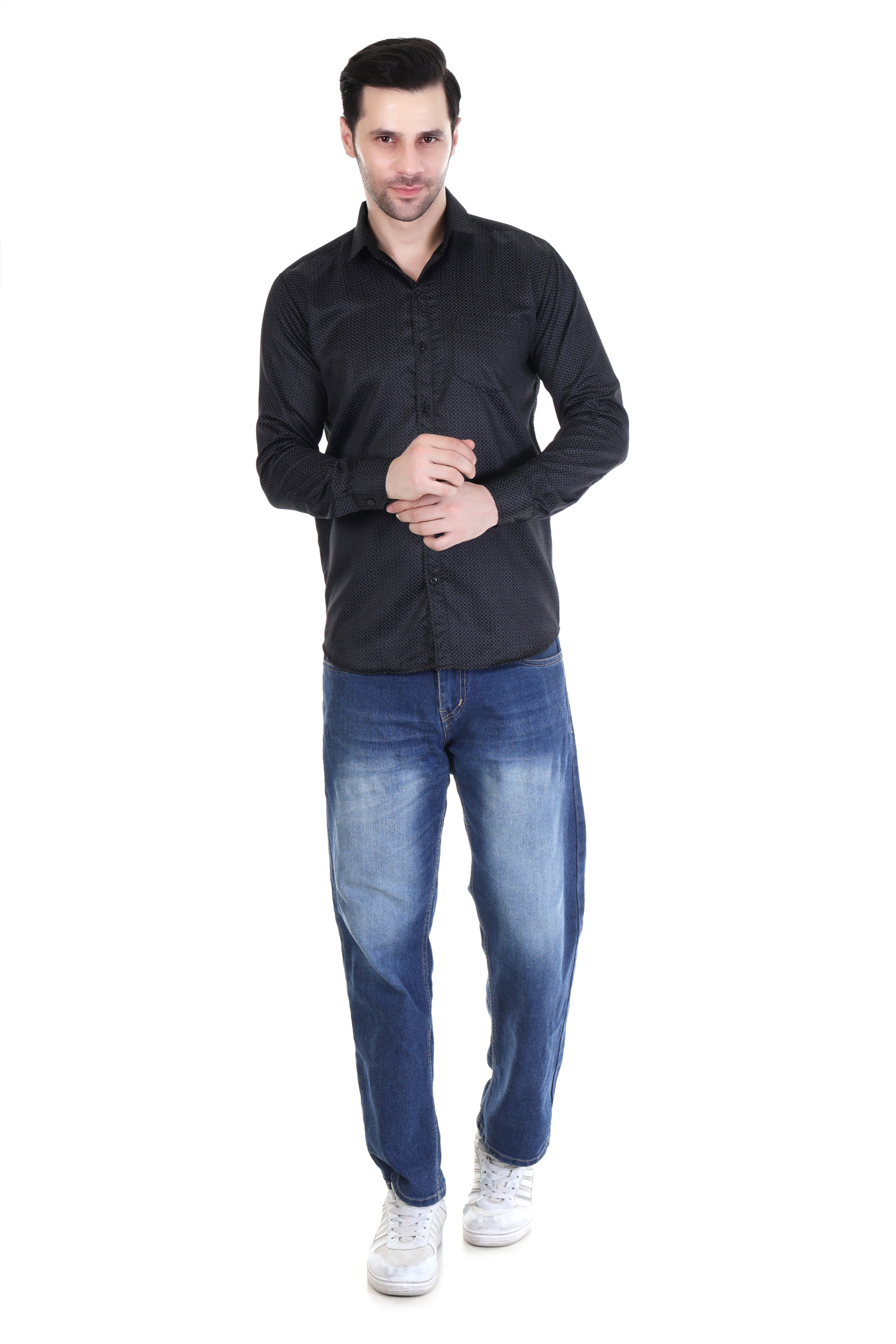 MENS BLACK DESIGN SHIRT