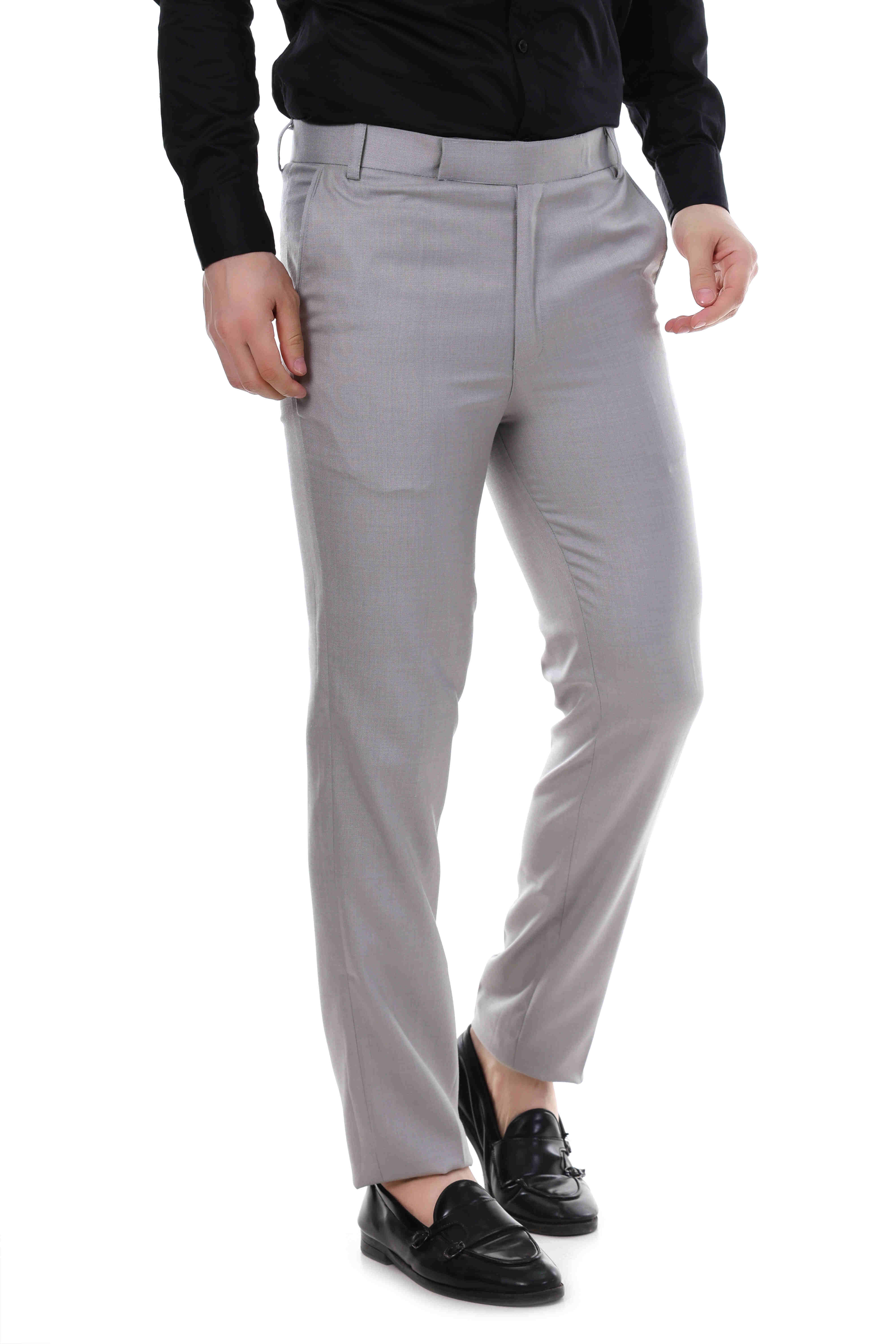 MENS GREY FORMAL PANT