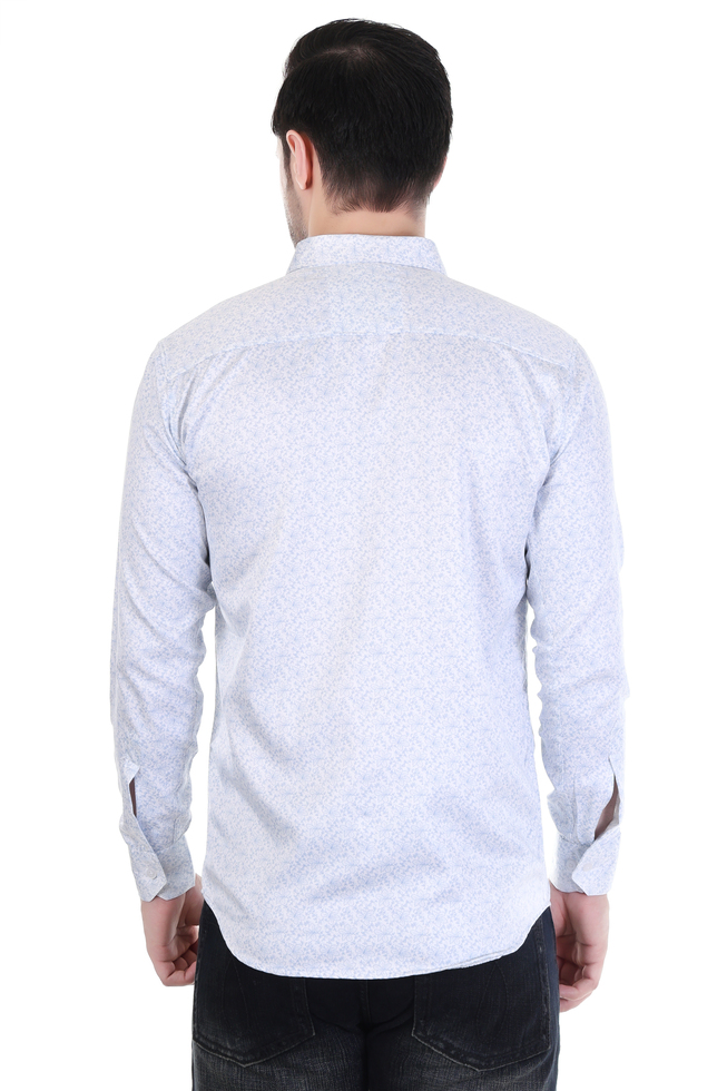MENS BLUE PRINT SHIRT