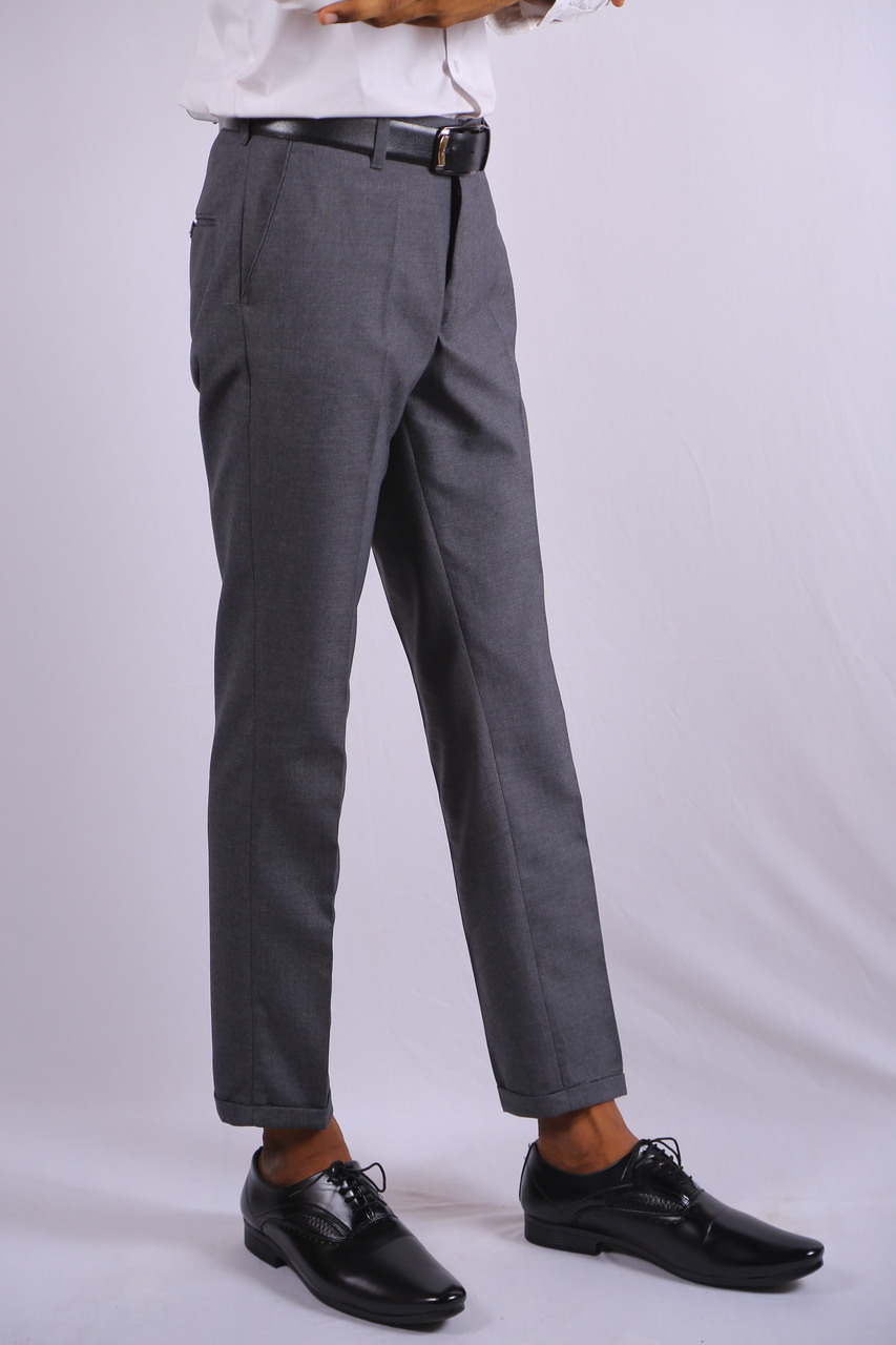 MENS DARK GREY FORMAL PANT