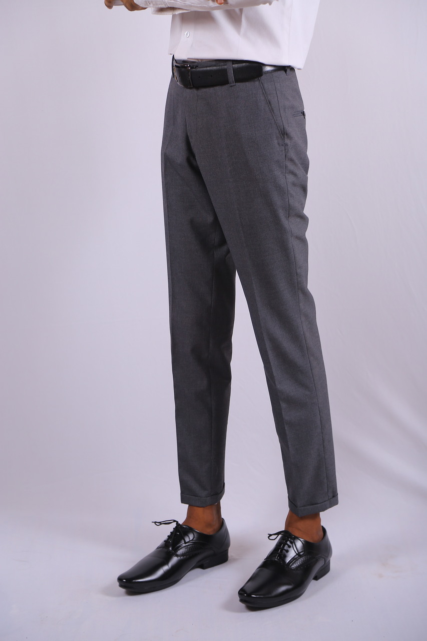 MENS DARK GREY FORMAL PANT