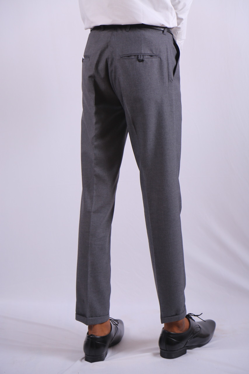 MENS DARK GREY FORMAL PANT