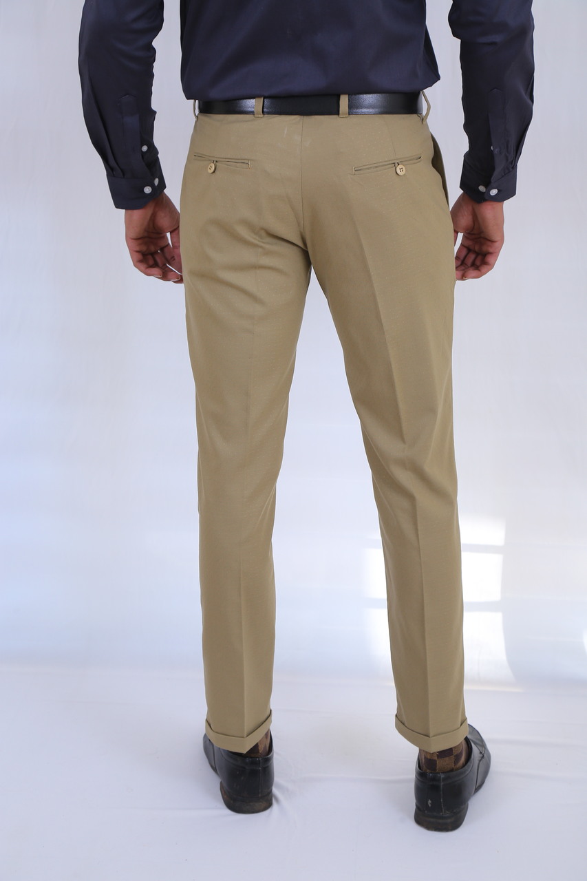 MENS CREAM FORMAL PANT