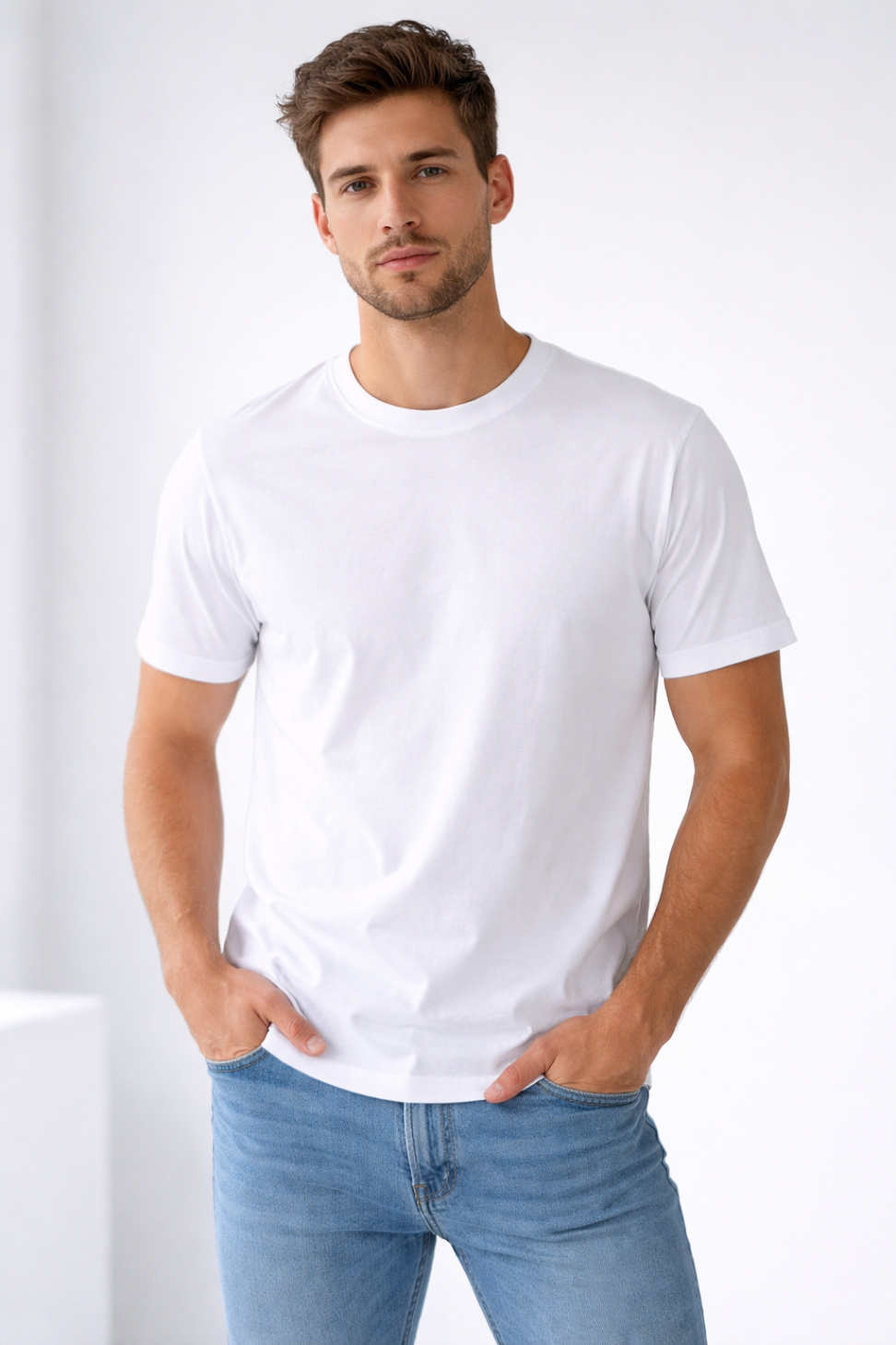 MENS WHITE T-SHIRT