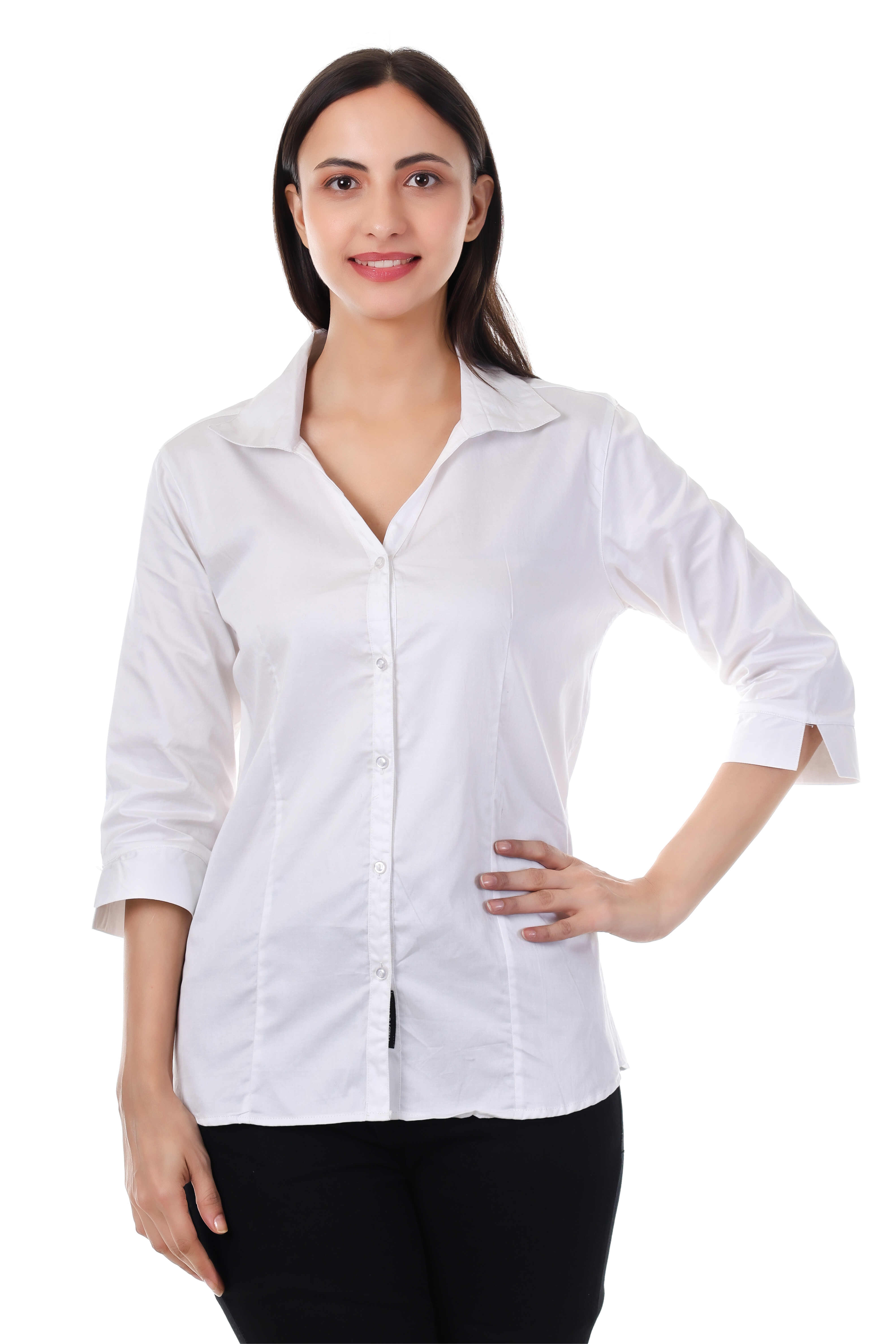 Womens White Formal Shirt
