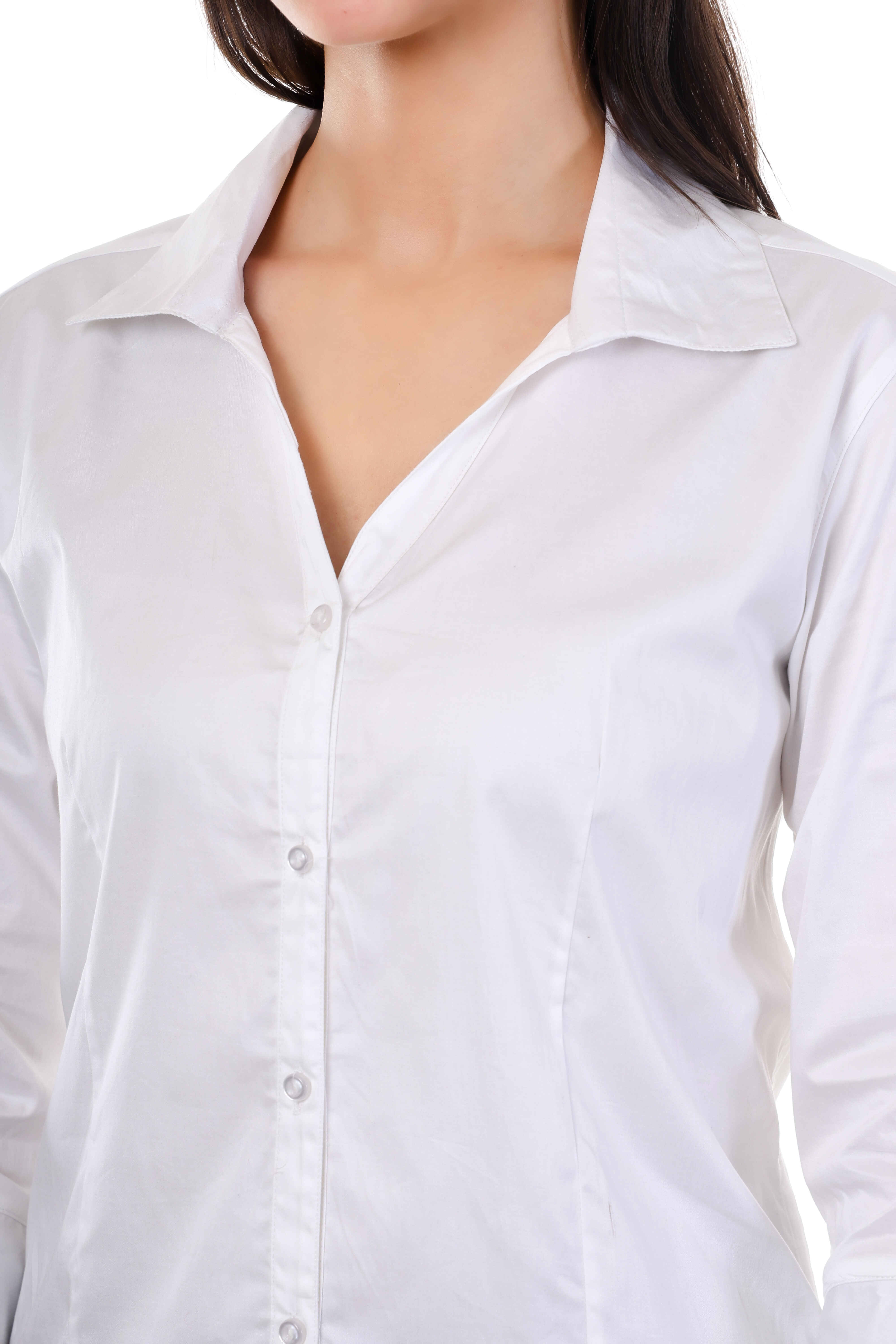WOMENS WHITE FORMAL SHIRT