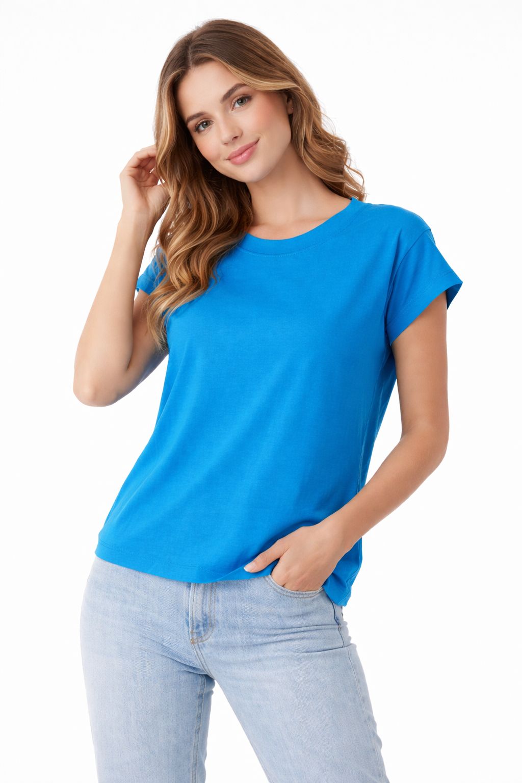 WOMENS SKYBLUE T-SHIRT